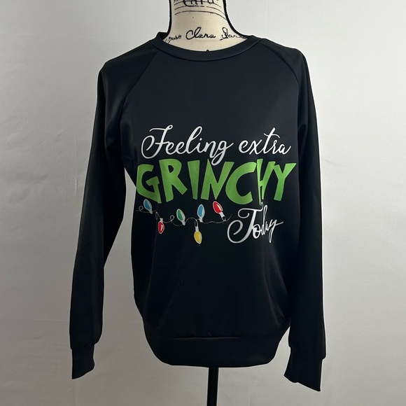 Feeling Extra Grinchy Today Sweatshirt Women's Medium - Picture 1 of 2